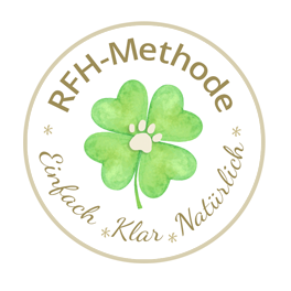 Hunde beruhigen: RFH-Methode Siegel
